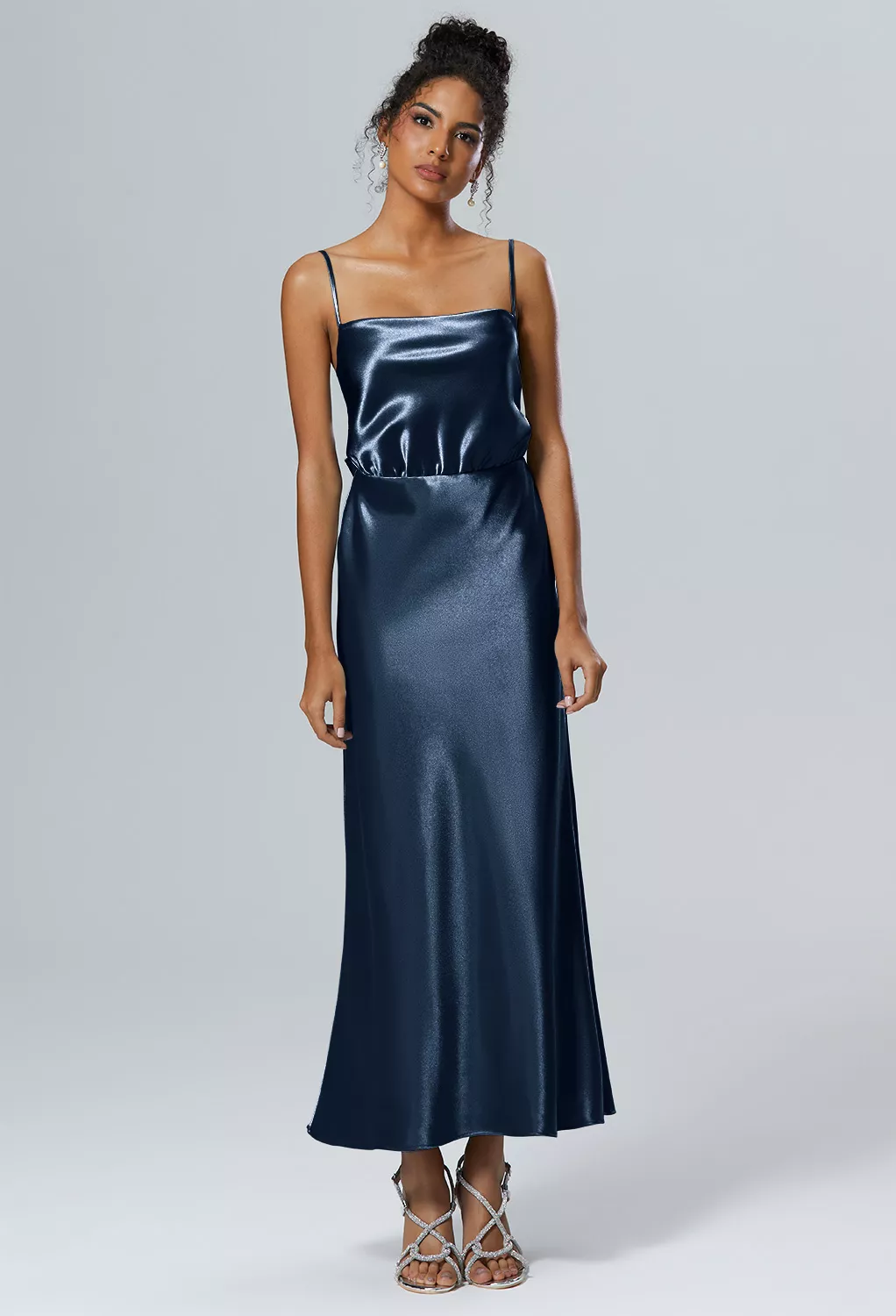 AW Lettice Dark Navy  Plus Size Wedding Guest Dresses